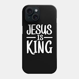 Jesus Is King Christian Quote Typography Art Phone Case