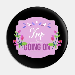 Keep going on typograpy design Pin