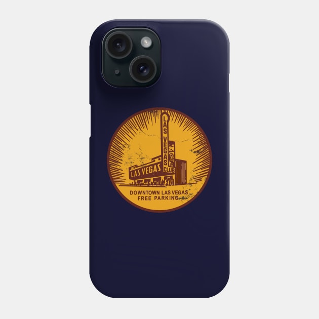 Retro Vintage the Las Vegas Club Casino Downtown Phone Case by StudioPM71