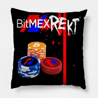 BitMEX REKT Gambler Pillow