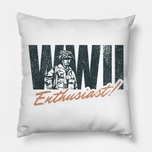 World War 2 WW2 Enthusiast Pillow