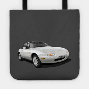 1990 Mazda MX5 in white Tote