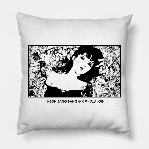 Perfect Blue (1995) Pillow by Neon Bang Bang