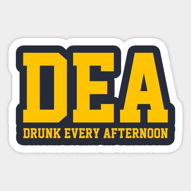 DEA - Drinking - Sticker