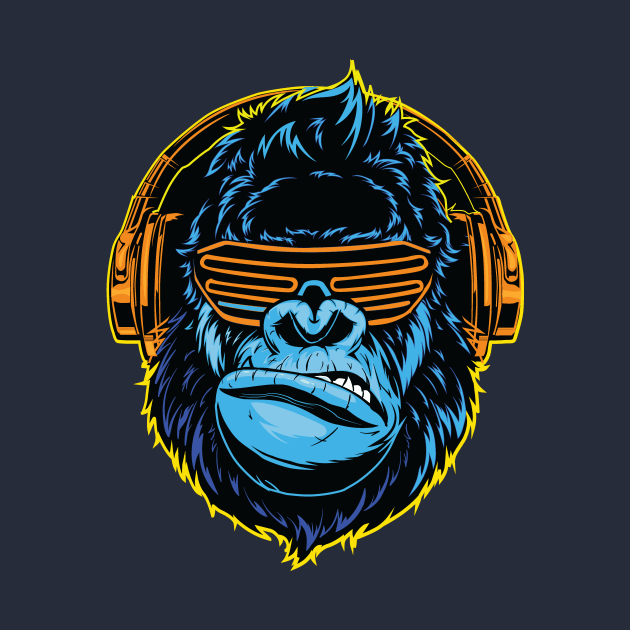 Musical gorilla by Yamany