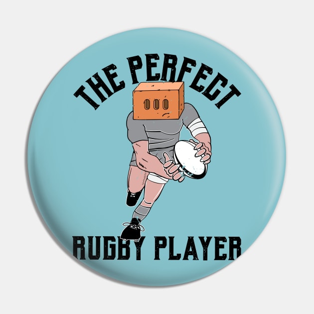 Perfect Rugby Player Pin by atomguy