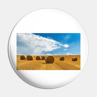 Golden bales of hay Pin