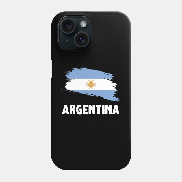 Argentina Flag Distressed Phone Case by jackofdreams22
