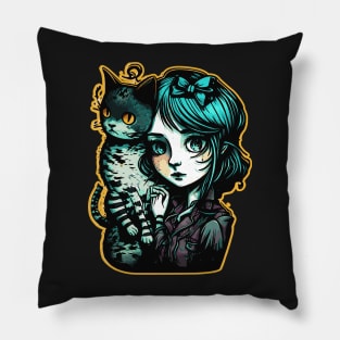 Cat Girl Pillow