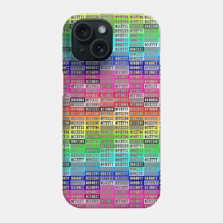 256 Websafe Hex Rainbow Phone Case
