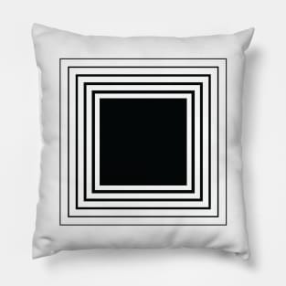 Black Square Geom Pillow