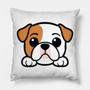 cute baby head dog Pillow