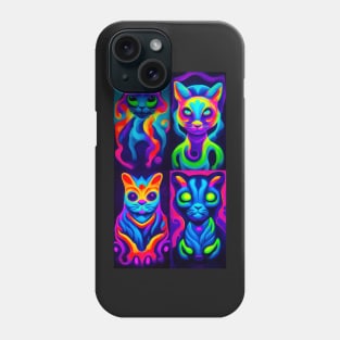 Psychedelic Trippy Cats Phone Case