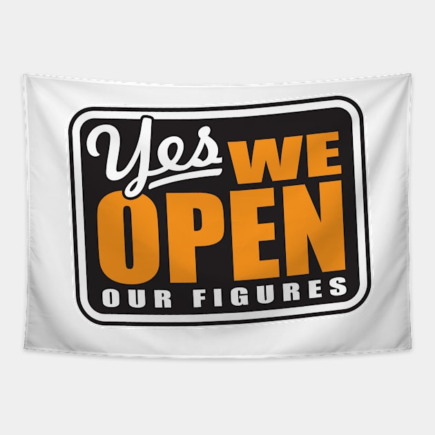 Open Your Figures Tapestry by VOLPEdesign