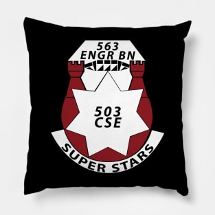 563rd Engineer Battalion - DUI wo Txt X 300 Pillow