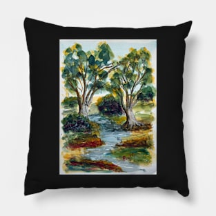 Lazy Creek - Watercolour Pillow