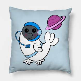 Chicken Astronaut Space Silly Graphic Pillow