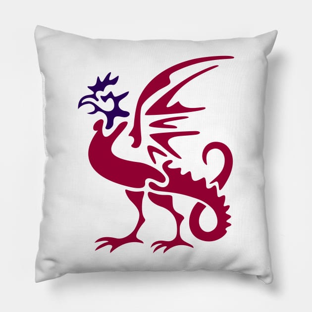 Myths & monsters: basilisk Pillow by VrijFormaat