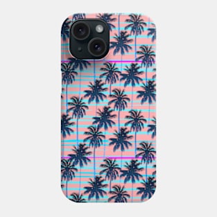 Starry Palms - Aqua Blue Phone Case