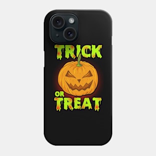 Halloween Trick Or Treat Scary Pumpkin Phone Case