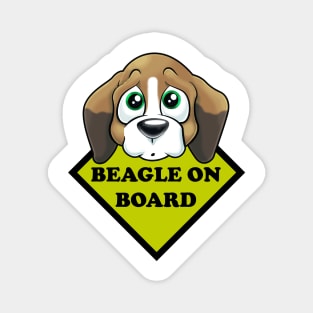 Beagle on board Magnet