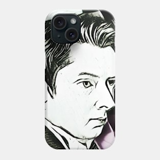 William Hazlitt Black And White Portrait | William Hazlitt Artwork 3 Phone Case