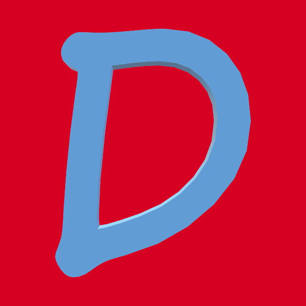 Letter D by CDUS