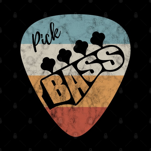 Pick Bass Guitar Vintage Theme by nightsworthy