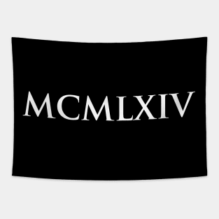 1964 MCMLXIV (Roman Numeral) Tapestry