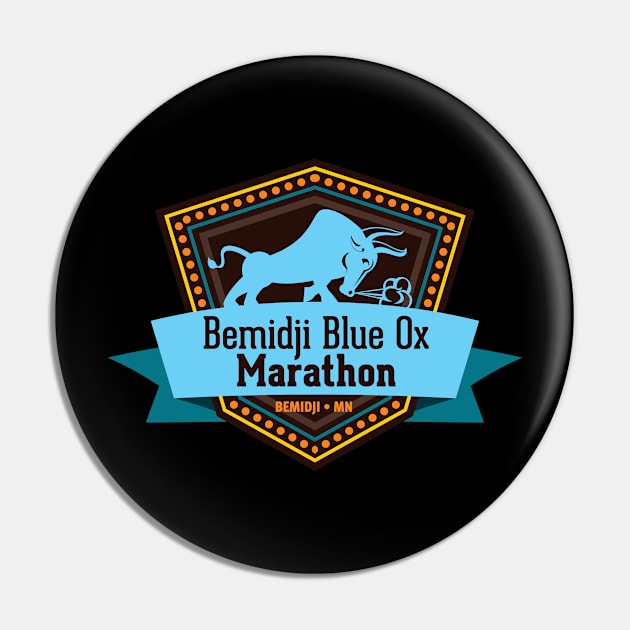 Bemidji Blue Ox Marathon Pin by Blue Ox Marathon