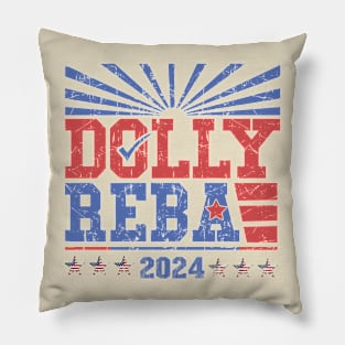 Dolly and Reba For President Pillow