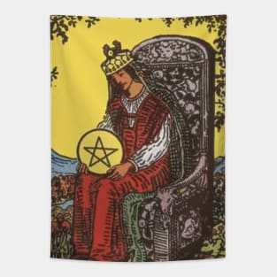 Tarot Card = Queen of Pentacles Tapestry