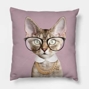 Smart kitty cat Pillow