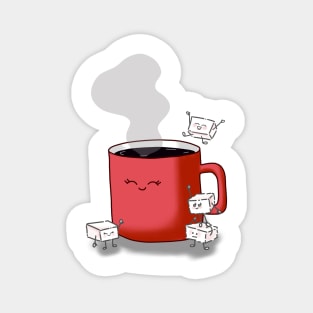 Happy cup of coffee Magnet