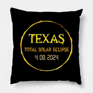 Solar Eclipse 04.08.24 Texas Usa 2024 Totality Pillow