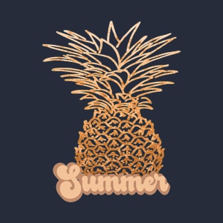 Pineapple Summer - Golden T-Shirt