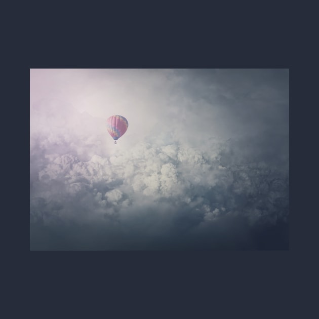 balloon above the clouds by psychoshadow