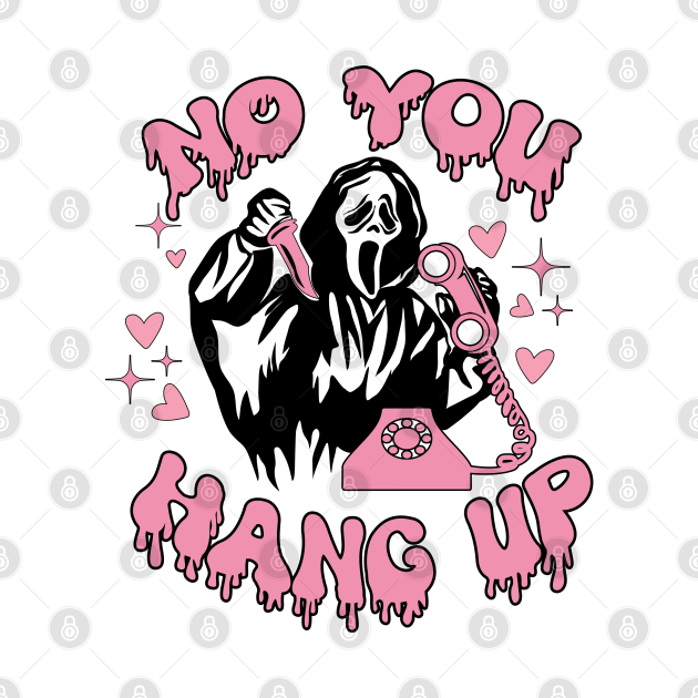 Halloween Hoodie 'No You Hang Up' - Unisex Sweatshirt Mit Scream Design