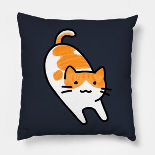 Creamsicle - Orange + White Tabby Pillow