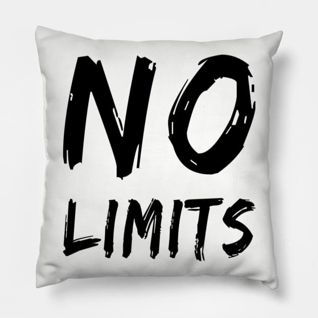 No Limits Be Fearless Pillow by DesignsbyZazz