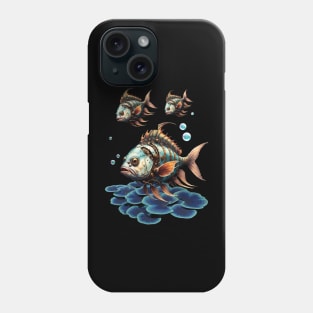 Stunning fantasy steampunk fish Phone Case