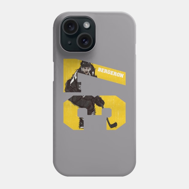 Patrice Bergeron Boston Deke Phone Case by Erianna Bee