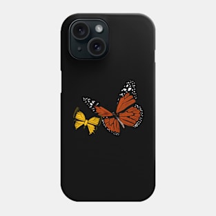 Orange and yellow butterfly design Phone Case