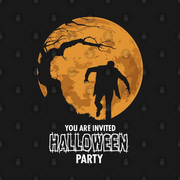 You Are Invited Halloween Party by KewaleeTee