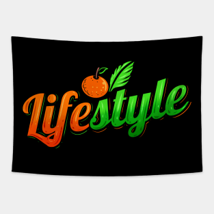 Vegetarian And Vegan Lifestyle - Go Vegan Tapestry