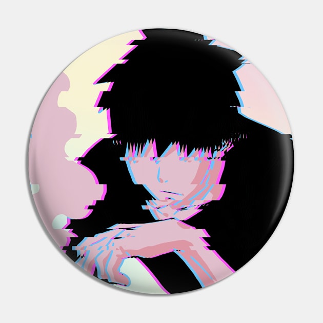 Emo Anime Boy Game Over Lofi Vaporwave Otaku Weeb Pin by Alex21
