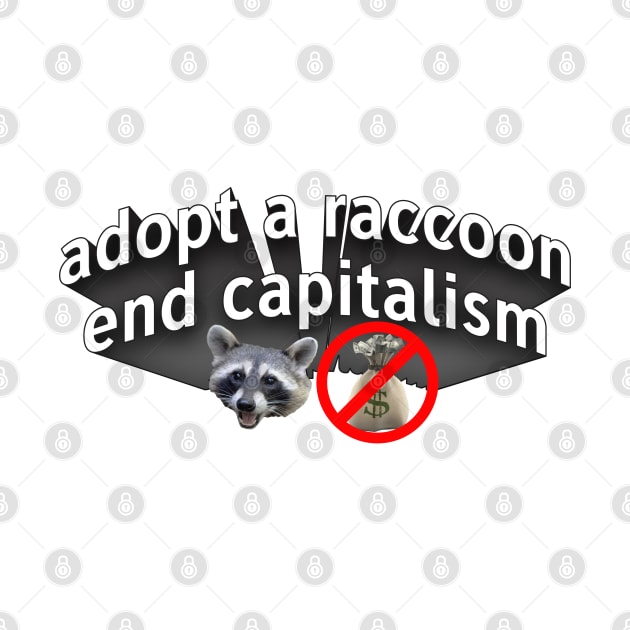 Adopt A Raccoon - End Capitalism by Football from the Left