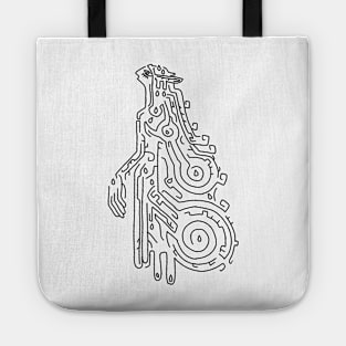 Sonia Geoglyph Black on White (Totk) Tote