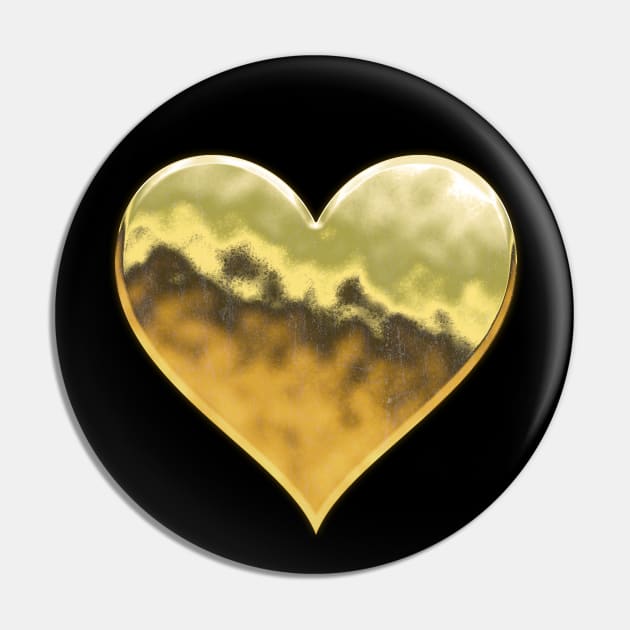 heart of gold Pin by Snapdragon