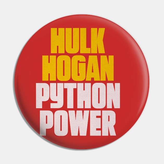 Hulk Hogan Python Power Font Pin by MunMun_Design